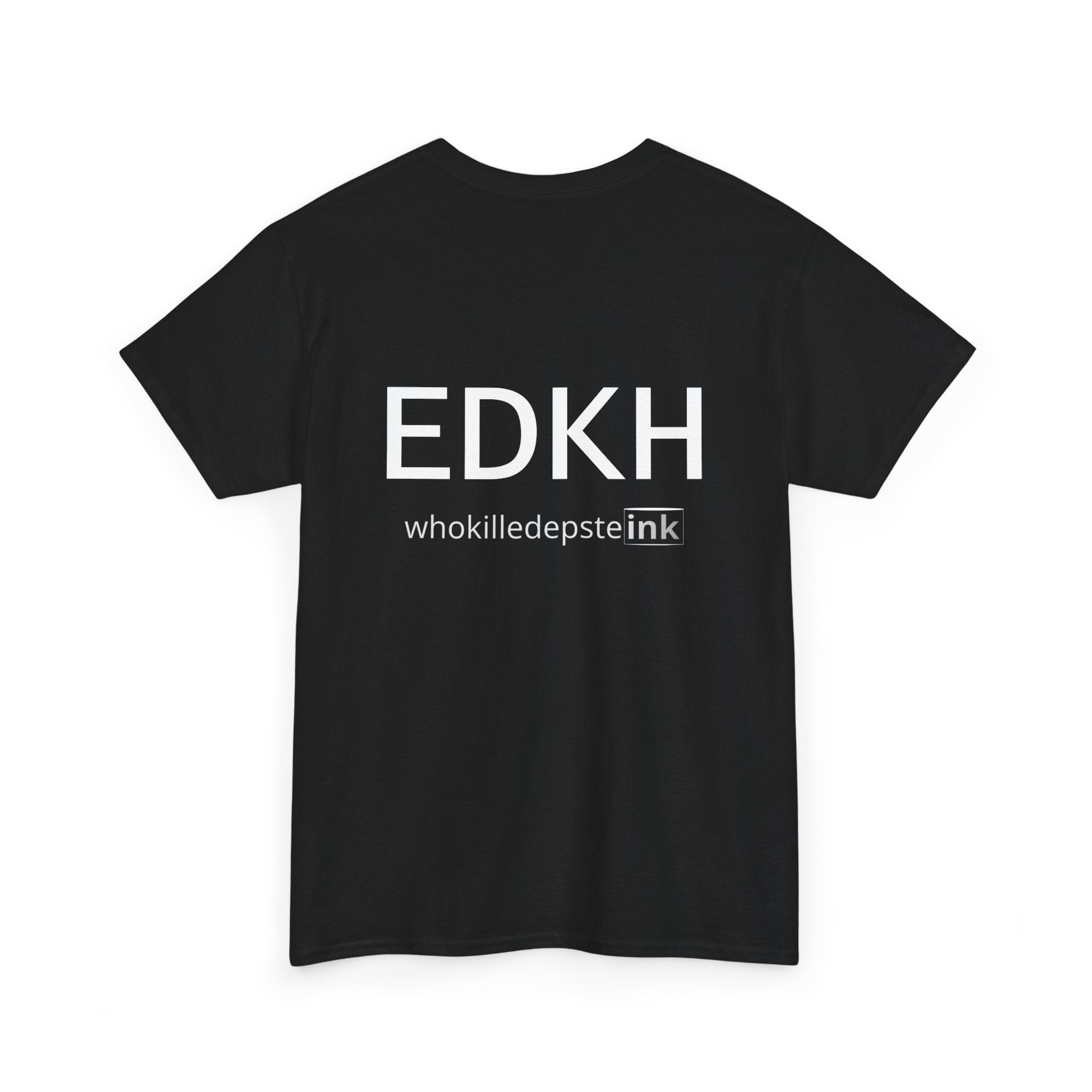 Short sleeve shirt Heavy Cotton "EDKH" Black 