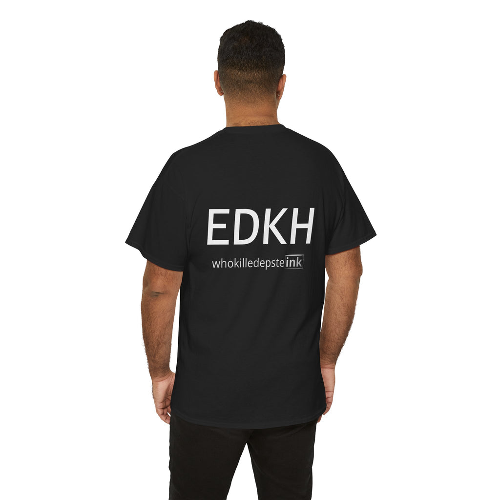 Short sleeve shirt Heavy Cotton "EDKH" Black (empty front)
