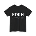 Short sleeve shirt Heavy Cotton "EDKH" Black (empty front)