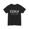Short sleeve shirt Heavy Cotton "EDKH" Black (empty front)