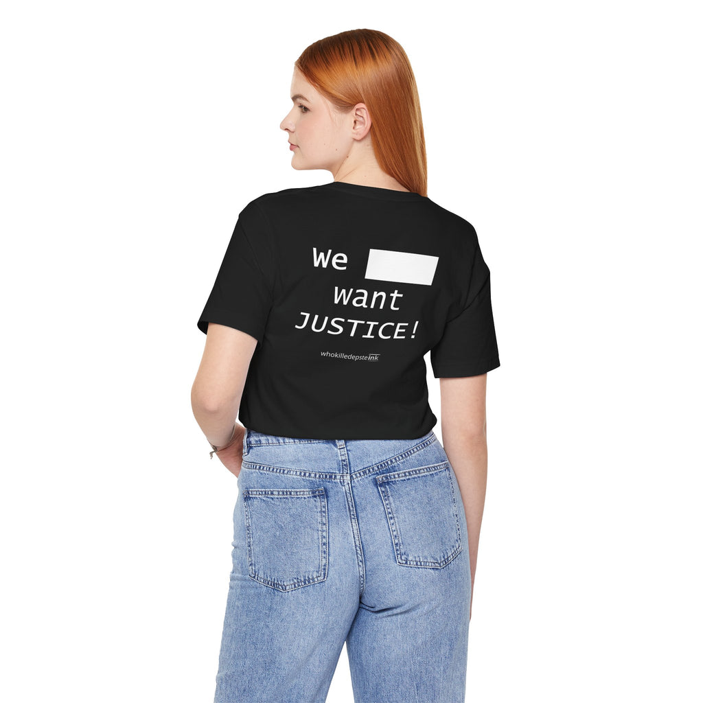 Short sleeve shirt "Justice" Black