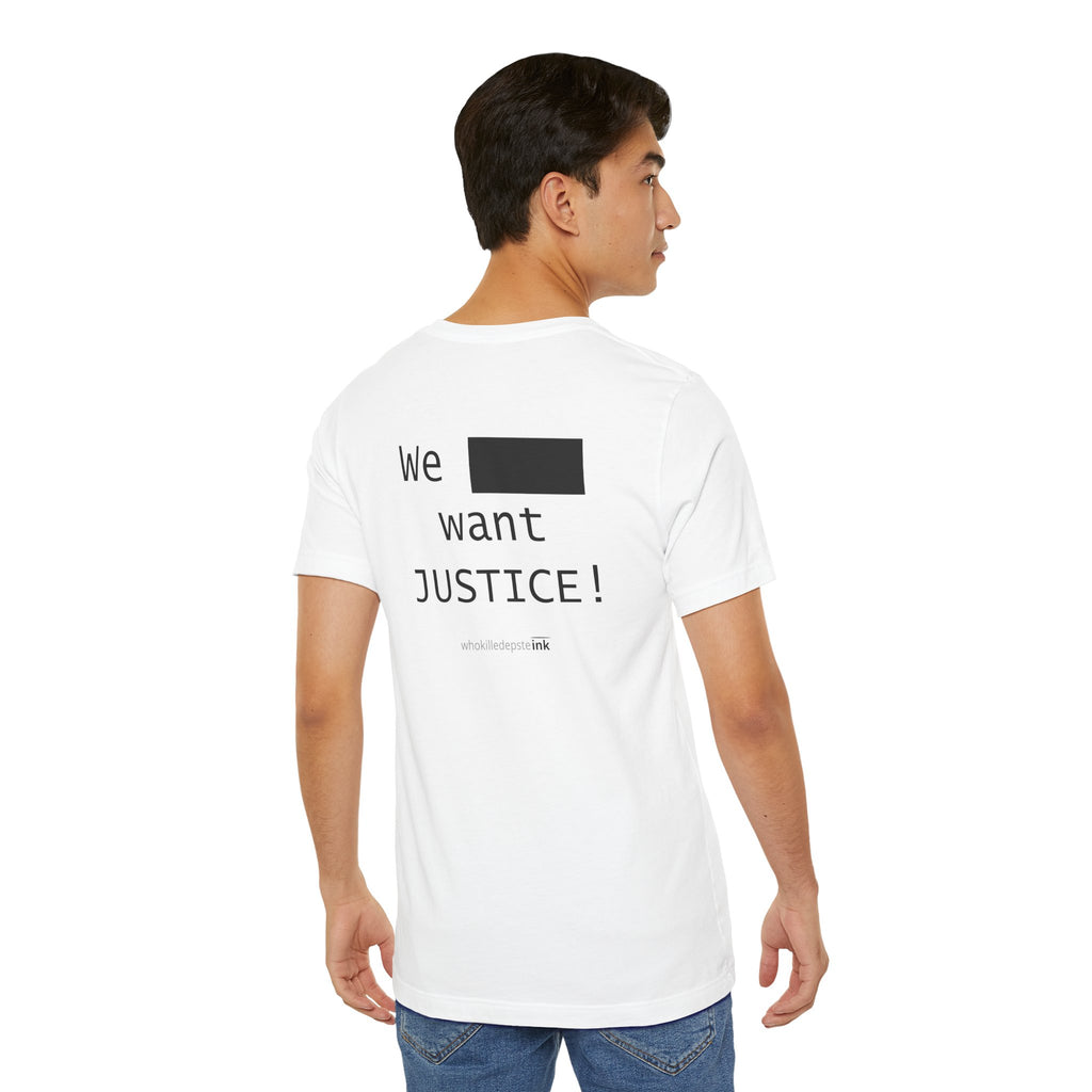 Short sleeve shirt "Justice" (empty front)