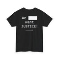 Short sleeve shirt Heavy Cotton "Justice" Black