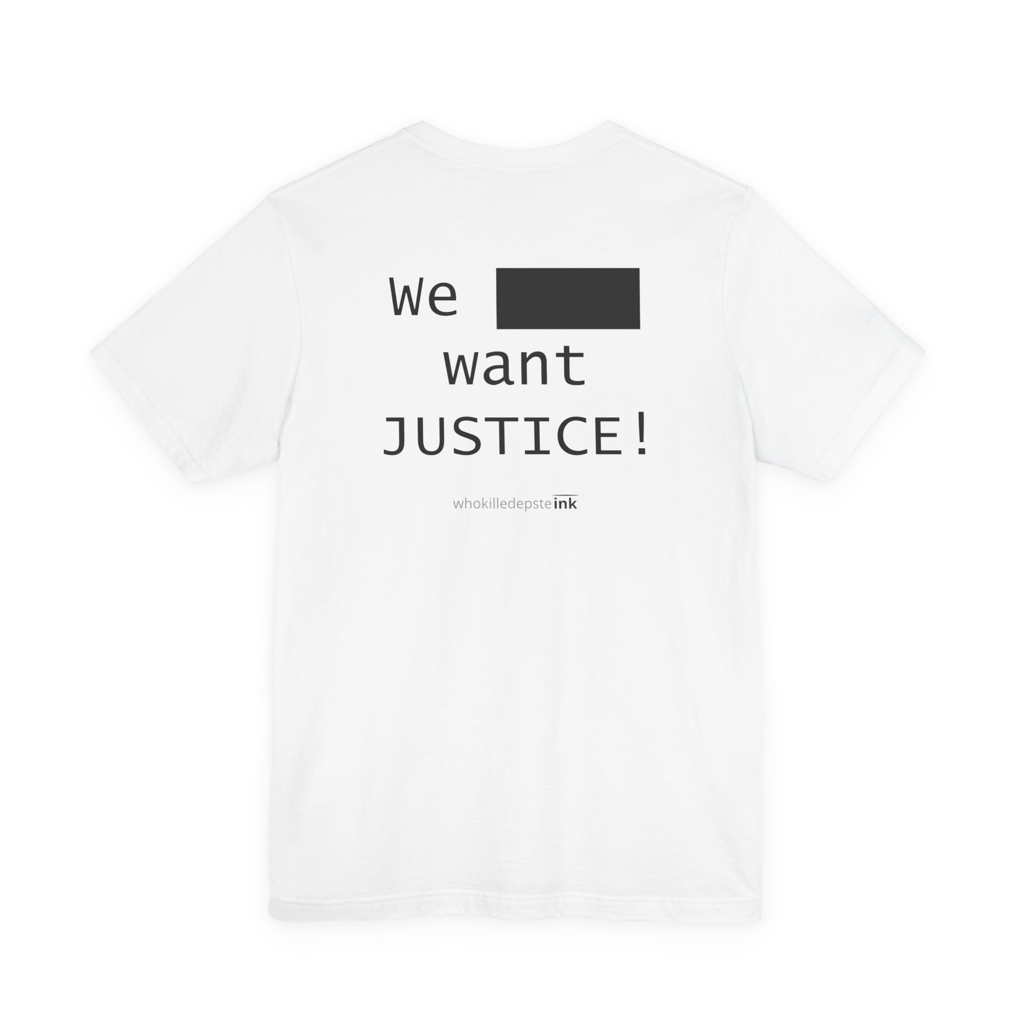 Short sleeve shirt "Justice" (empty front)