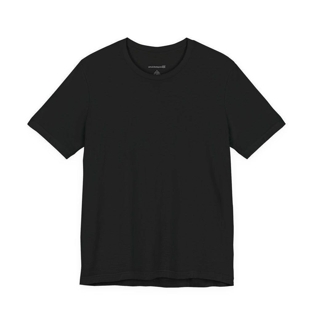 Short sleeve shirt "Justice" Black (empty front)