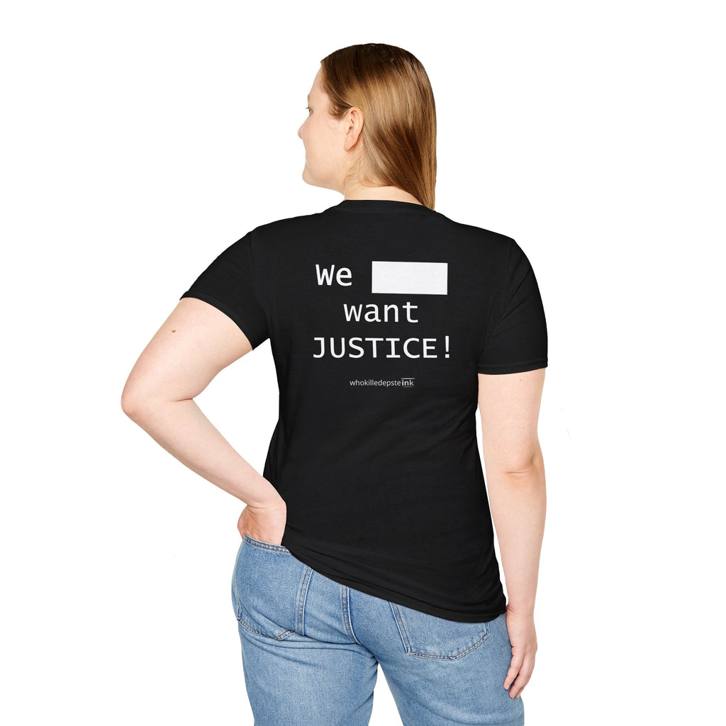 Short sleeve shirt "Justice" Black