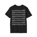 Short sleeve shirt "Who mirror" Black (empty front) 