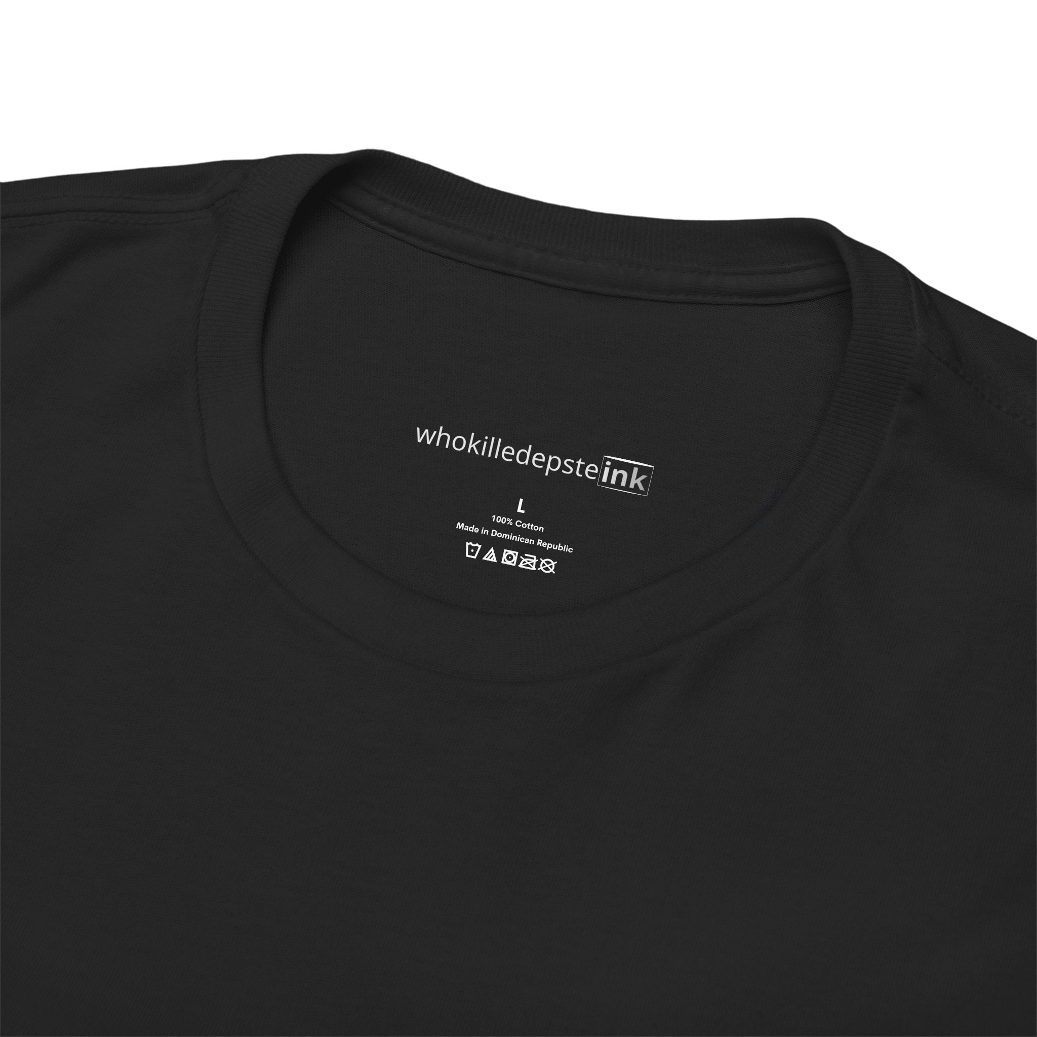 
Short sleeve shirt Gildan 5000 Heavy Cotton "Enigmas" Black (empty front)
