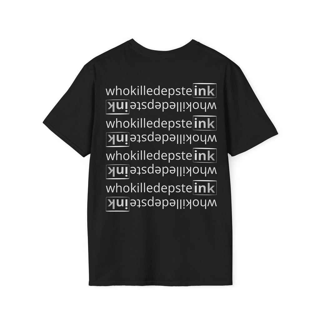 Short sleeve shirt "Who mirror" Black (empty front) 