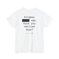 Short sleeve shirt Heavy Cotton "Enigmas" 