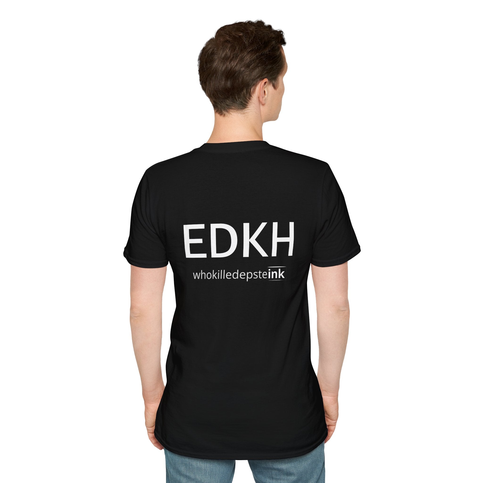 Short sleeve shirt "EDKH" Negra (empty front) 