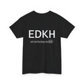 Short sleeve shirt Heavy Cotton "EDKH" Black (empty front)