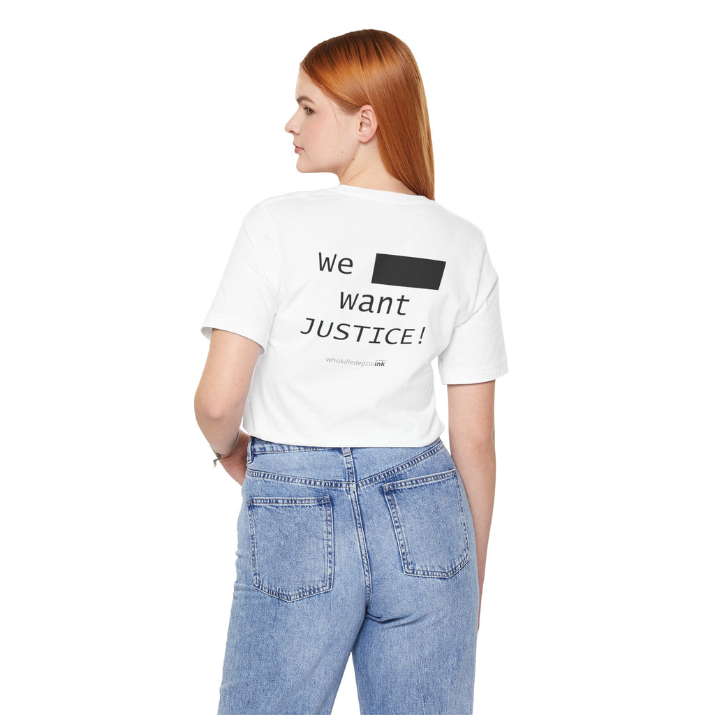 Short sleeve shirt "Justice" (empty front)