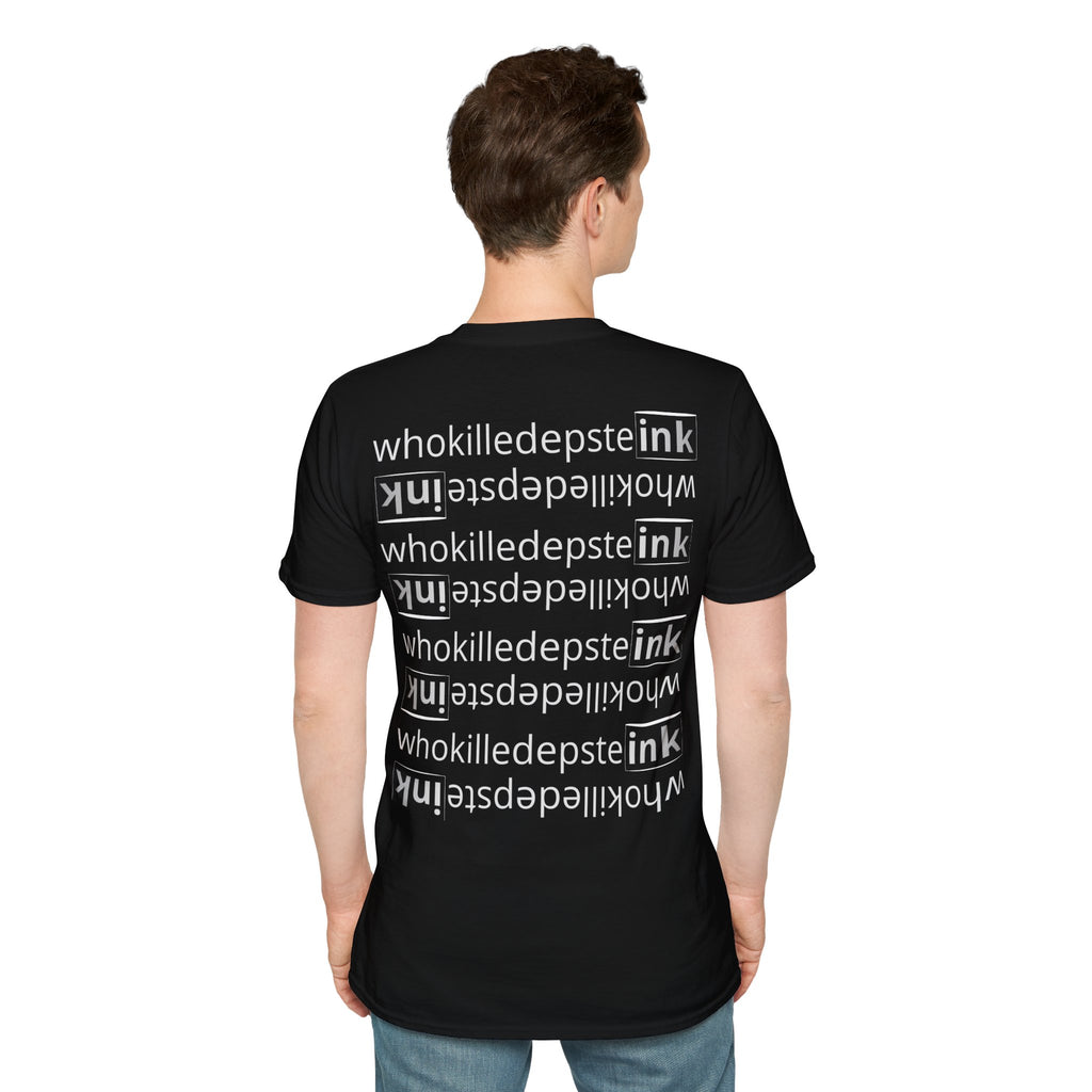 Short sleeve shirt "Who mirror" Black (empty front) 