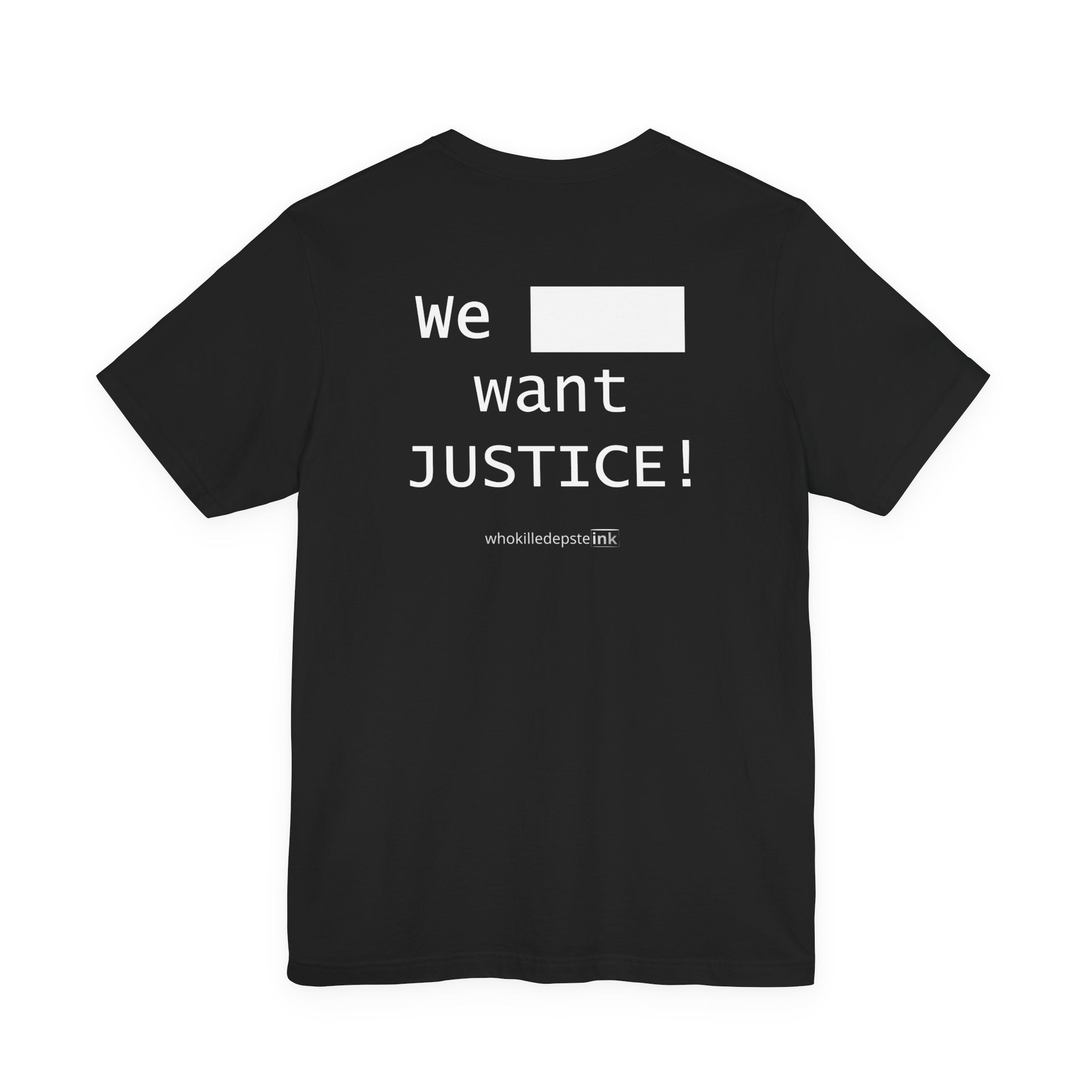 Short sleeve shirt "Justice" Black