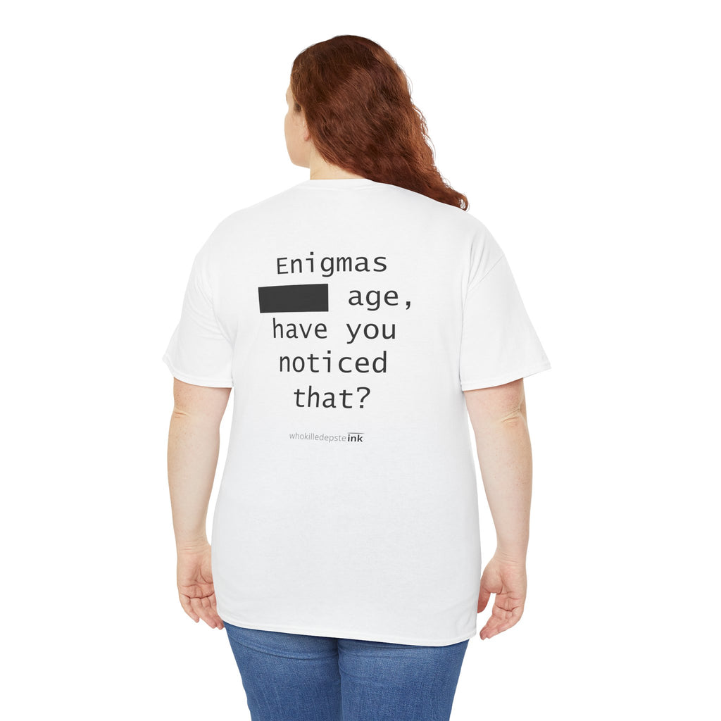 Short sleeve shirt Heavy Cotton "Enigmas" (empty front)