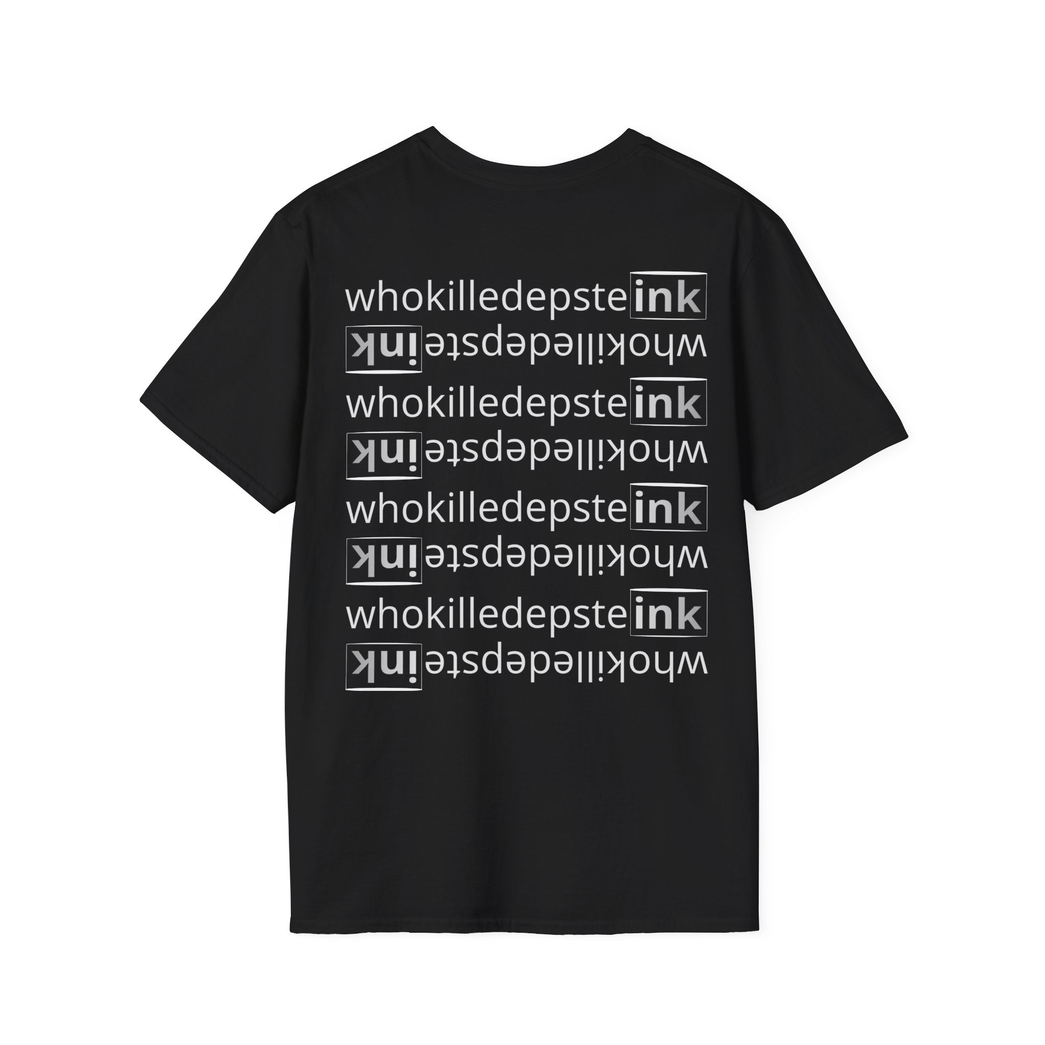 Short sleeve shirt Gildan "Who mirror" Black 
