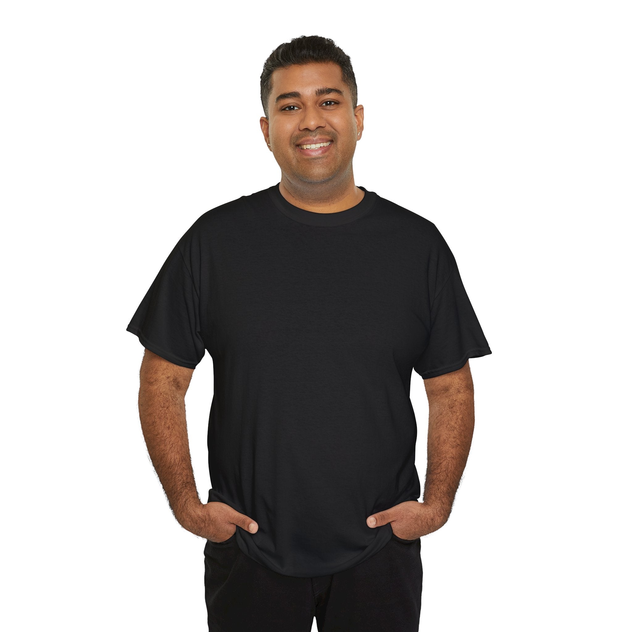 
Short sleeve shirt Gildan 5000 Heavy Cotton "Enigmas" Black (empty front)