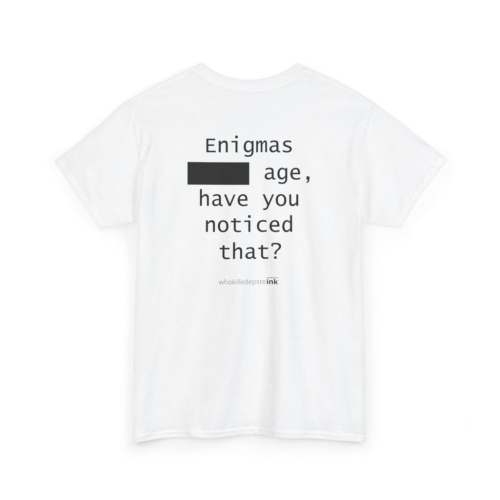 Short sleeve shirt Heavy Cotton "Enigmas" (empty front)